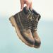 European Warm Series Men's Martin Trendy 2025 New Fleece-Lined Cotton Shoes Warm Snow Genuine Leather Outdoor Work Boots For Men_vogvips.com