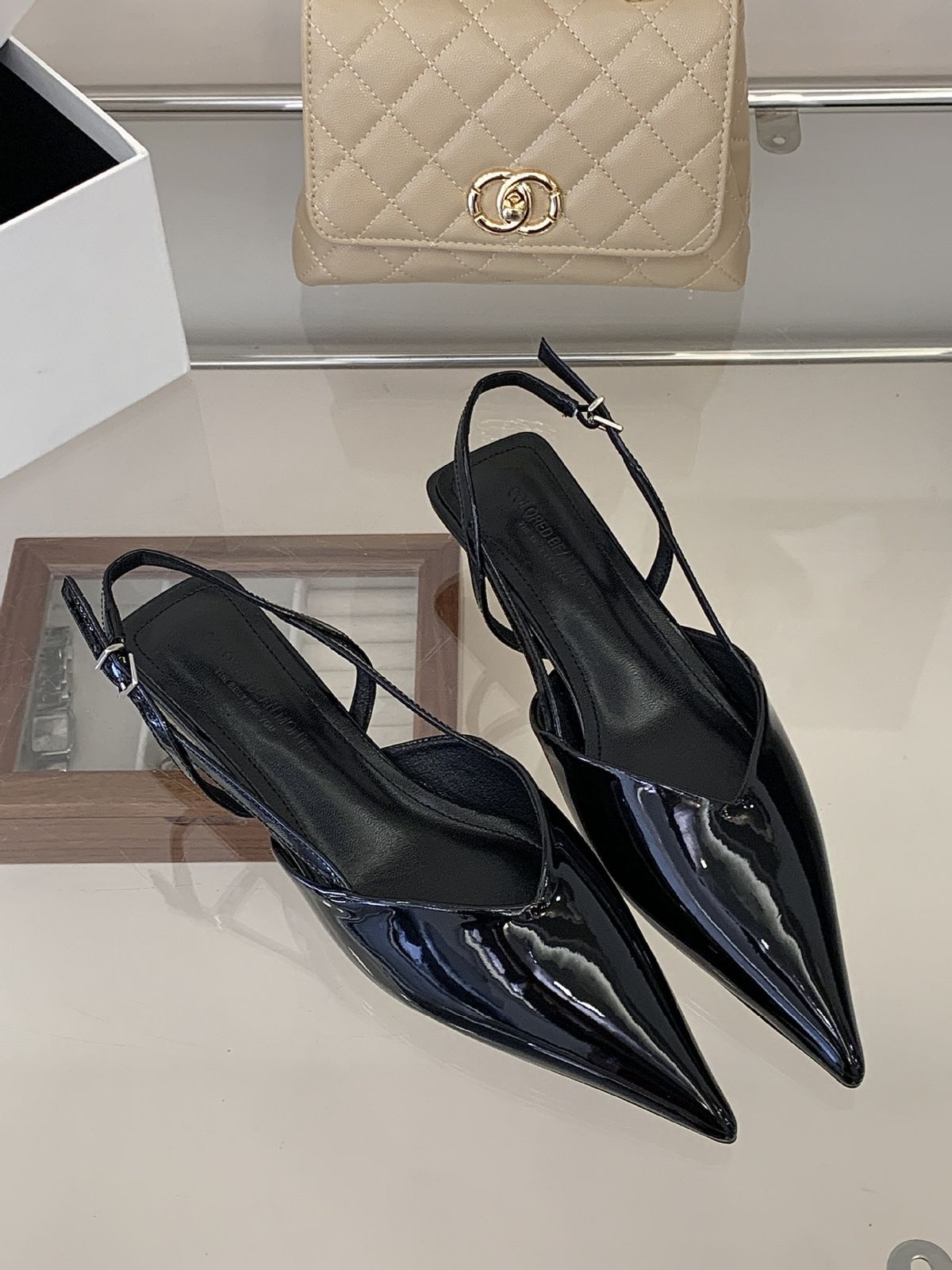 2026 French Bag Head Sandals Women's Spring And Summer New Rhinestone Rear Thin Heel Temperament Socialite Pointed High Heels_vogvips.com