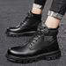 European Warm Series Snow Martin Winter Fleece Lined Thickened Men's British Style Work Boots Outdoor Cotton Shoes_vogvips.com
