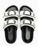 ZA New RA Summer With White Buckle Decoration Thick Slippers For Women Wearing Flat Bottom Riveted Large Women's Shoes_vogvips.com