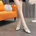 681-7 New 2024 Soft Leather Pleated Square-Toed Mary Jane Women, Chunky Heel Single Shoes With Pearl Chain Strap For_vogvips.com