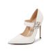 Fairy Style Rhinestone European And American New Pointed Toe Shallow Mouth Ultra Catwalk Large Size Buckle Fashion Show_vogvips.com