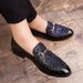 Shiny Leather For Platform Dress Shoes Slip On Men Loafers Party Designer Wedding Footwear Zapatos Para Hombres_vogvips.com