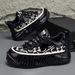 Men's Shoes Large Size 48 Size Spring New Thick Sole Heightening Fashionable Breathable Versatile Sports Casual Men's Shoes_vogvips.com