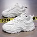 Spring New Breathable Men's Trend Versatile Black Sports Casual Thick Sole Dad Shoes_vogvips.com