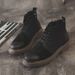 European Warm Series Spring Martin Genuine Leather Work Military Korean Style Short Desert Boots High-top Casual Men's Shoes_vogvips.com