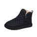 Snow New Style Old Beijing Cotton Winter Versatile Thick Bread Shoes With Plush Warm Boots For Women_vogvips.com