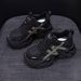 Retro Splicing Dad Shoes Women's Platform Heightening Sports Shoes Casual Versatile Shoes Women_vogvips.com