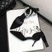 2024 New Spring Black Pointed Toe Stiletto High Heels Women's Fashion Bowknot One-Strap Sandals Wholesale_vogvips.com