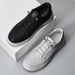 First Layer Cowhide Soft-soled Shoes Men's Shoes Breathable Thick-soled White Shoes Men's Casual Board Shoes_vogvips.com
