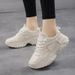 New mesh breathable casual shoes soft sole lightweight muffin running shoes_vogvips.com