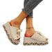 2022 Spring Summer New Large Size Women's Shoes Simple Color Straw Weave Peep Toe Thick Sole Wedge Sandals For Women_vogvips.com