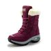 「XGXC」Snow Boots New Winter Women's Shoes Cowhide Non-slip Short-tube Cotton Shoes Thick-soled Wool Women's White Leather And Fur_vogvips.com