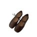 Round-toe Lace-up Mary Jane For Women, New Autumn 2025 Model, Flat Ballet With A Single Strap, Shallow-cut Trendy Shoes_vogvips.com