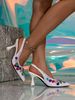Cross-border 2026 European And American Fashion Pointed Toe Backless High-heeled Rhinestone Sandals, Evening Wedding_vogvips.com