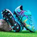 Children's football shoes Velcro new camouflage boy student professional training shoes_vogvips.com