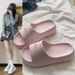Thick Soled Slippers For Women For Summer Outdoor Wear Indoor Home Dormitory Non Slip Seaside Beach Eva Sandals_vogvips.com