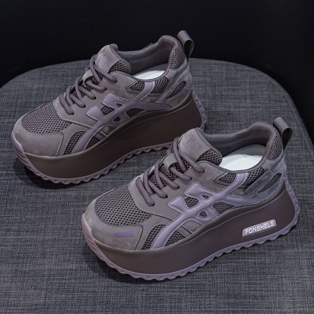 Small Thick-soled Retro Forrest Gump Shoes Women's Dad Shoes Heightening Casual Women's Shoes_vogvips.com