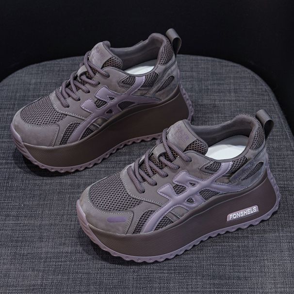 Small Thick-soled Retro Forrest Gump Shoes Women's Dad Shoes Heightening Casual Women's Shoes_vogvips.com