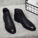 European Warm Series Men's High Top Business British Martin Side Zipper Ankle Boots_vogvips.com