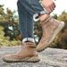 Men's Boots For Autumn And Winter, High-Top Shoes For Men With Side Zipper, Fleece-Lined Warm Cotton Shoes, Chelsea Boot_vogvips.com