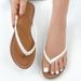 Women Flat Flip-flops Comfortable Non-slip Sandals Braided Band Flip Flops Home Bathroom Fashion Slippers Zapatos_vogvips.com