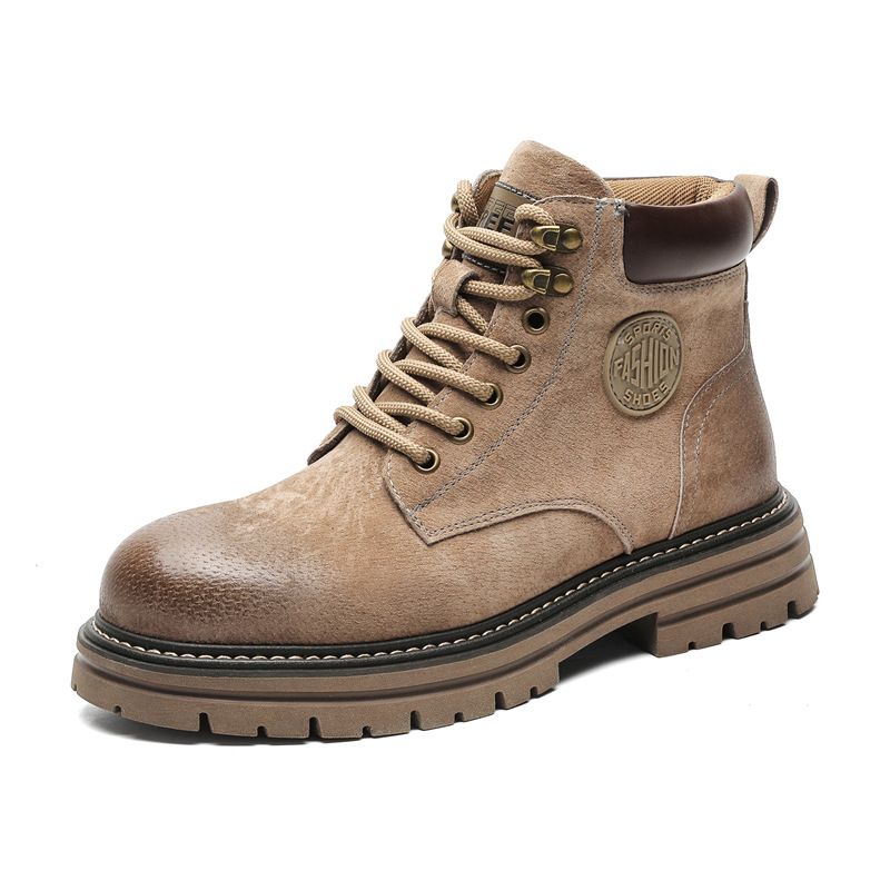 Vintage Martin Boots Leather Boots Tooling Boots Outdoor Locomotive Style Men's Boots_vogvips.com