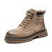 Vintage Martin Boots Leather Boots Tooling Boots Outdoor Locomotive Style Men's Boots_vogvips.com