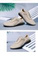 Men's Casual Shoes Mesh Lace-up Outdoor Casual Work Men's Shoes Round Head Shallow Mouth Work Shoes_vogvips.com