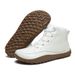 Barefoot High-Top Wide Toe Box Shoes For Men & Women - Waterproof Leather Outdoor Walking Shoes With Anti-Slip Rubber Sole - Unisex Sporty_vogvips.com