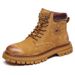 BUFFNY Men's Genuine Leather Retro Suede Boots - Mid-Cut Vintage Chunky Sole Martin Boots For Street Fashion_vogvips.com