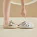 Half Tray White Shoes Female Student Mesh Breathable Heightening Shoes Casual Board Shoes_vogvips.com