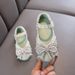 Female Bow Princess Baby Children Students Single Shoe Leather Dance Performance_vogvips.com
