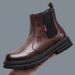 European Warm Series Winter New Martin Trendy Genuine Leather British Style Fleece-Lined Warm Work Thick-Soled Boots For Men_vogvips.com