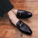 TerraStride 2025 Trendy Casual Fashion Pointed Toe Men's Slip-On British Leather Wedding Banquet Hairstylist Shoes For Young Men_vogvips.com