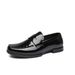 2025 Summer New Shiny Patent Leather Casual Low Handmade Loafers Soft Top British Style Set Foot Men's Shoes_vogvips.com