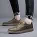 Two-layer Cowhide Men's Shoes Men's Sot-soled Leather Casual Leather Shoes Board Shoes Men's One-pedal Large Size Breathable_vogvips.com