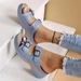 Cross-border 2023 Summer New Large Size Sandals With Unique Rhinestones, Fashionable Wedge Heels, In-Stock Casual_vogvips.com