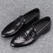 Slip-On 2024 Black Casual Men's Leather New Trend Soft Sole British Business Shoes Pinter_vogvips.com