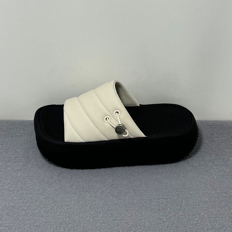 Thick-Soled Sheepskin Slip-New Women, 2026 Summer New Style, Slip-New, NNew-Slip, Suitable For Wearing With Skirts,_vogvips.com