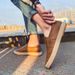 Fashion Men Shoe Casual Elastic Low Top Loafer Leather Shoe The Four Seasons Light Rubber Shoe Khaki Flat Business Shoe Designer Loafers_vogvips.com