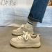 Spring New White Board Women's Ins Korean Edition Casual Versatile Color Blocked Thick Bottom Low Help Student Sports_vogvips.com