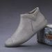 Euro Step Shanbu New Boots Slip-On British Style Mid-Top Autumn Men's Casual Leather Trendy Shoes_vogvips.com