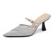 Factory Direct High Heels Women 2026 Spring Summer New Fashion Single Shoes Hollow Strap Versatile Rhinestone Sandals_vogvips.com