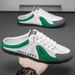 Half Summer New Soft Sole Sports Casual Agan Board Shoes Slip-On Loafers Men's Slippers_vogvips.com