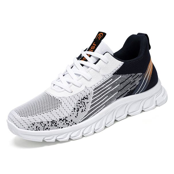 Men's Sports Shoes New Foreign Trade Men's Shoes One Piece Lace Up Running Shoes Fashion Trend Men's Shoes_vogvips.com