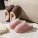 Cotton Slippers Women Autumn Winter, Keeping At Home Couples. Thick Soled, Non Slip, And Thick Velvet Added To Warm Feet_vogvips.com