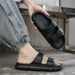 Men's Fashionable Open-Toe Slippers, Adjustable Size Eva Beach Shoes, 4cm Thick-Soled Sandals, Lightweight, Comfortable,_vogvips.com