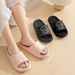 Cute Couple Pillow Slippers Female Bathroom Bath Non-slip High Quality Soft Sole Indoor Home Eva Thick Bottom Sandals_vogvips.com