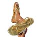 Women's 2024 New Style Woven Slip-On Roman Beach Sandals, Large Size 43, Casual Flat Thong Sandals For Foreign Trade_vogvips.com